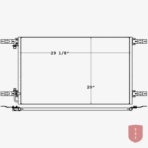 Freightliner Columbia, FL A/C Condenser (1997–2005)