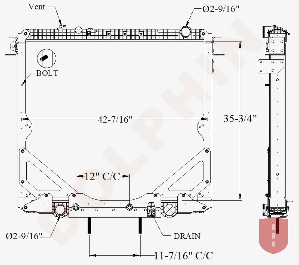 Freightliner W95 Radiator