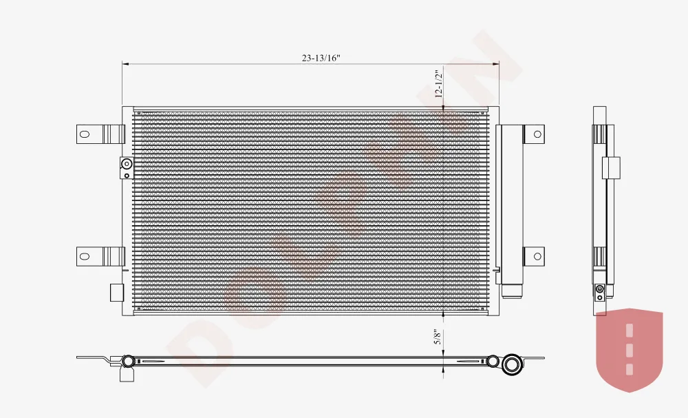 Hino 268 A/C Condenser