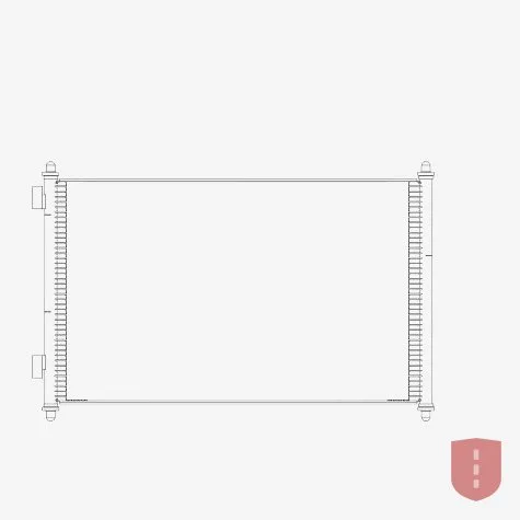 International 8600 A/C Condenser (2011–2013)