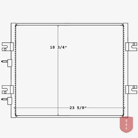 International 4400, Durastar 4300, Terrastar A/C Condenser (2012–2015)