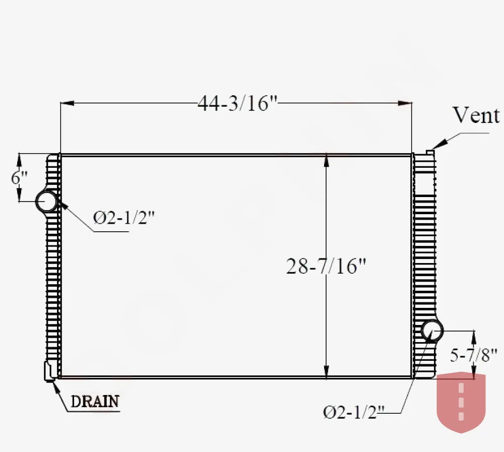 International 7400, 7500, Workstar 7300 Radiator (2008–2011)