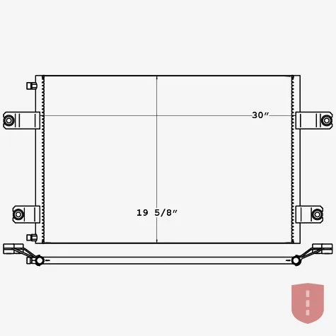 Mack CL A/C Condenser (1997–2005)