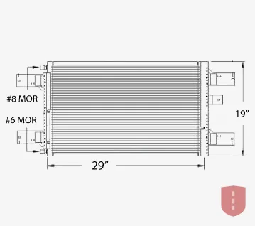 Mack CH A/C Condenser (1994–2002)