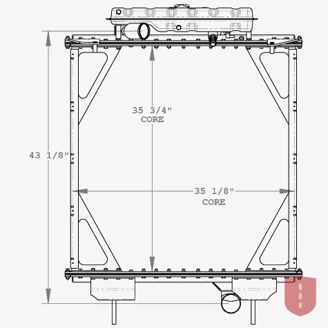 Peterbilt 362 Radiator