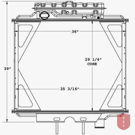 Peterbilt 377, 379, 357 Radiator