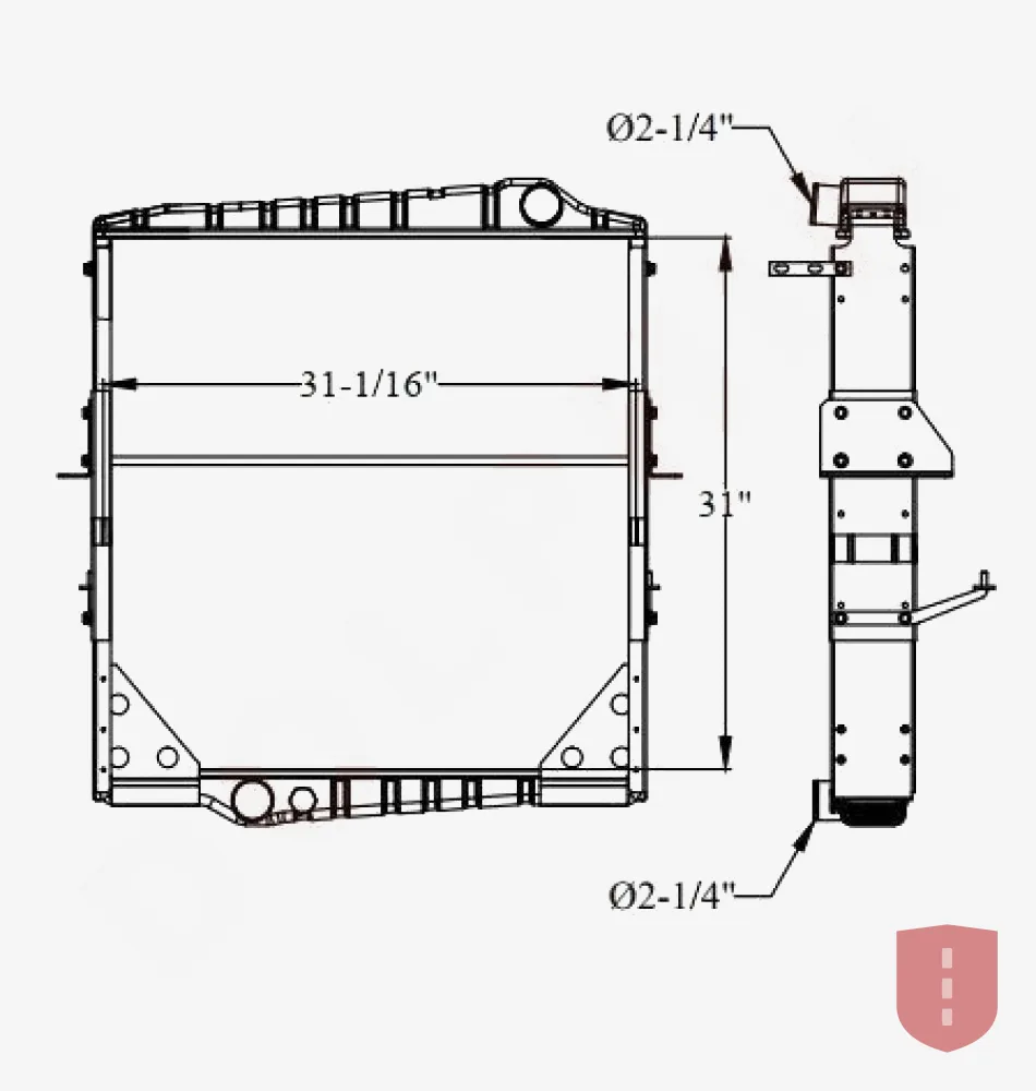 Volvo FL10, BE474 Radiator