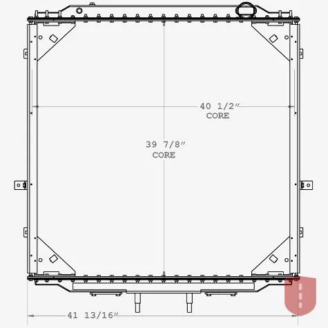Western Star 4900 Radiator (2010–2013)
