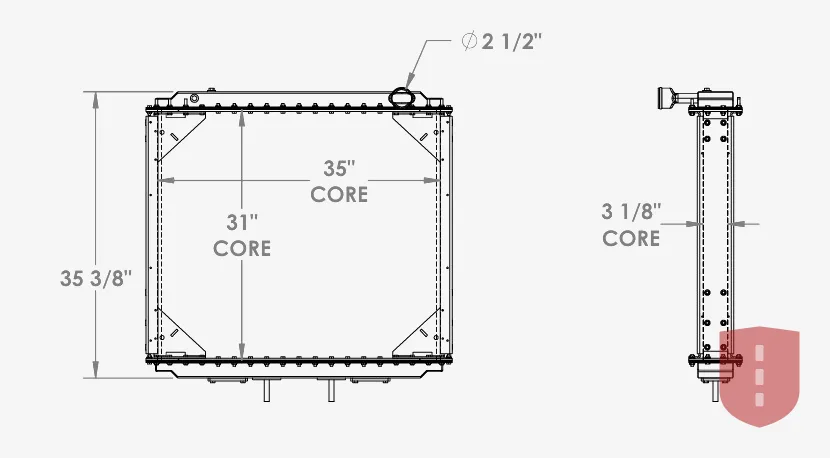 Western Star 4900 Radiator